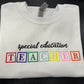 Personalized Teacher (Boxed Letters) Sweatshirt/T-Shirt