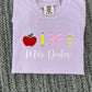 Personalized Teacher Icons Embroidered Sweatshirt/T-Shirt