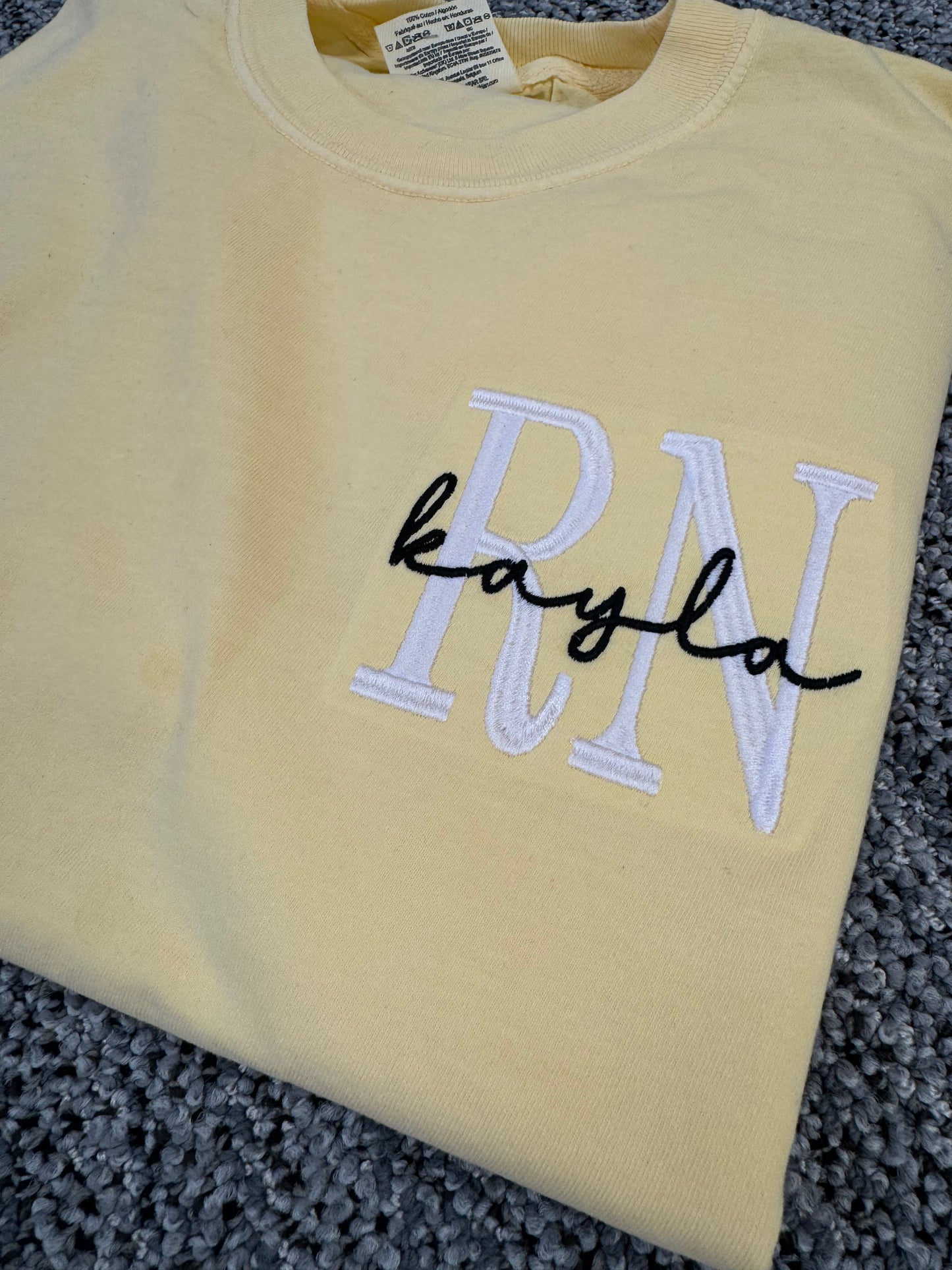 Personalized RN (RN can be changed) Sweatshirt/T-Shirt