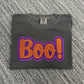 Boo! Glitter Appliqué Embroidered Sweatshirt/T-Shirt