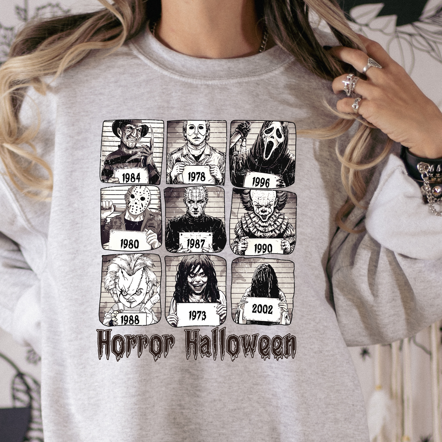 Horror Halloween Mug Shot Full Color DTF Transfer