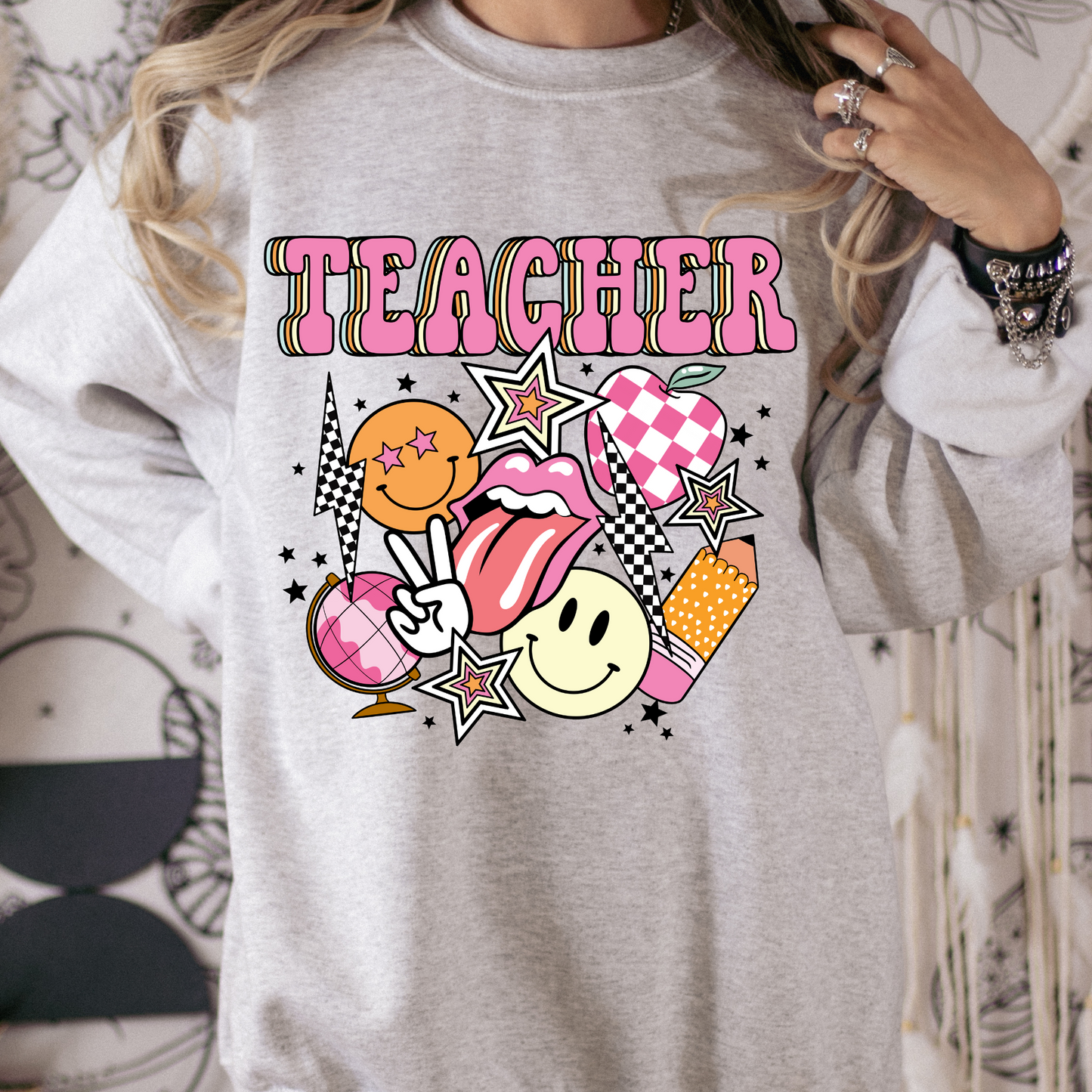 Teacher (Rocker Icons) Full Color DTF Transfer