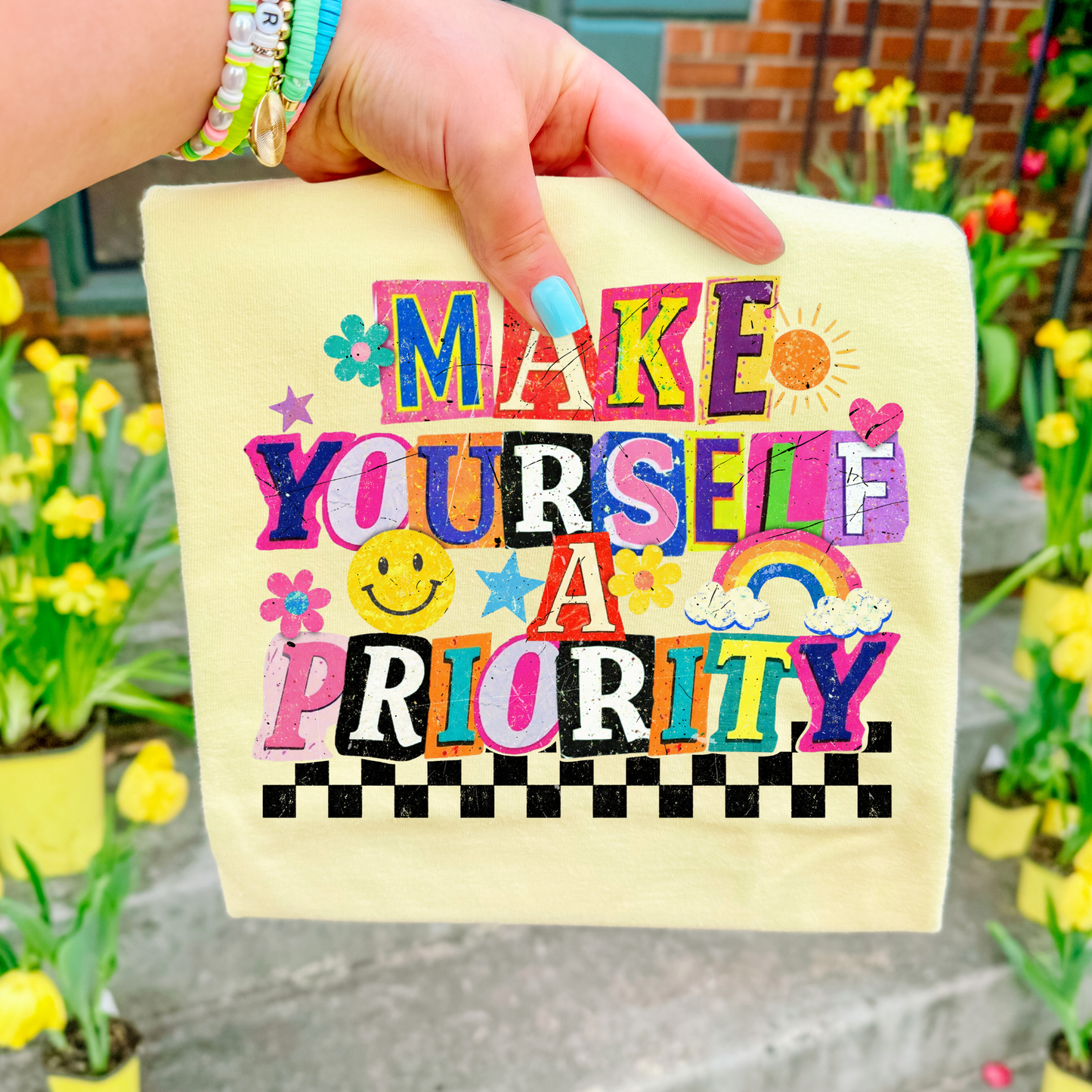 Make Yourself A Priority (Scrapbook) Full Color DTF Transfer