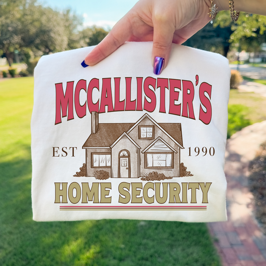McCallister's Home Security (Home Alone) Full Color DTF Transfer