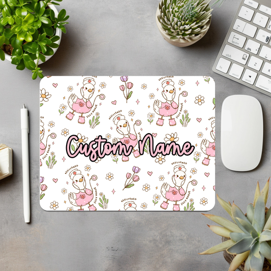 Goose Nurse Personalized Mouse Pad