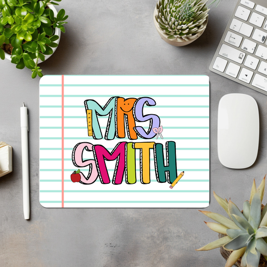 Paper Doodle Personalized Mouse Pad