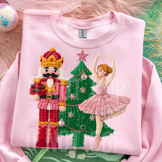 Nutcracker Ballerina (Faux Yarn) Full Color DTF Transfer