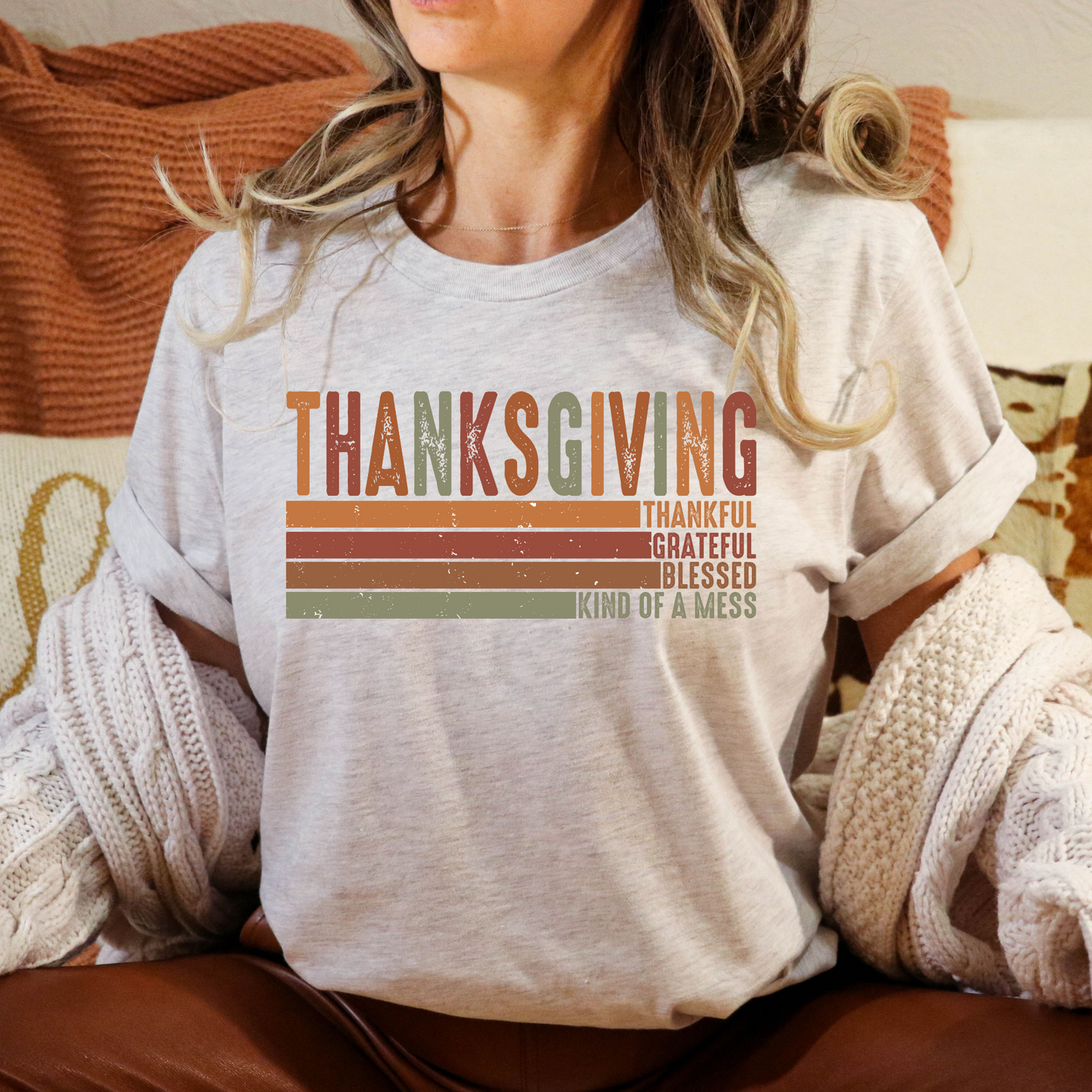 Thanksgiving Full Color DTF Transfer