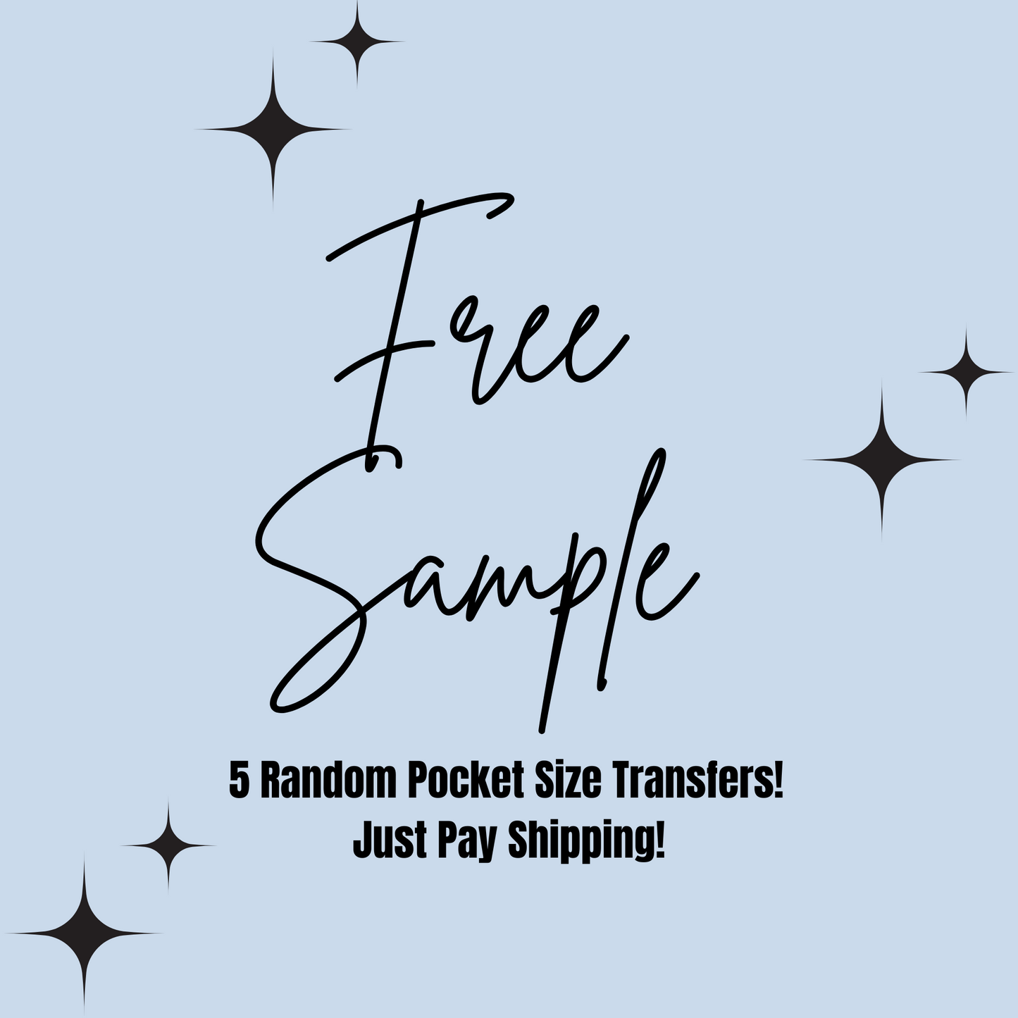 Free Sample Pack (Pocket Size) Full Color DTF Transfers