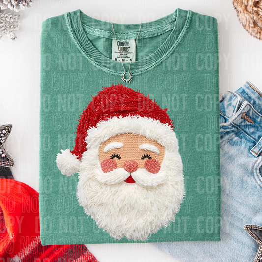 Santa (Faux Yarn) Full Color DTF Transfer