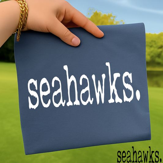 Seahawks Typography Full Color DTF Transfer
