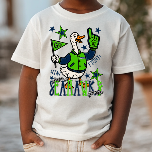 Just a Team Goose (Seattle Seahawks/New England Patriots) Full Color DTF Transfer
