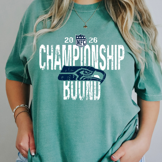 Seahawks Championship Bound Full Color DTF Transfer