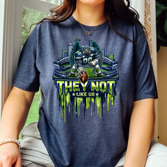 They Not Like Us Dripping (Seattle Seahawks/New England Patriots) Full Color DTF Transfer