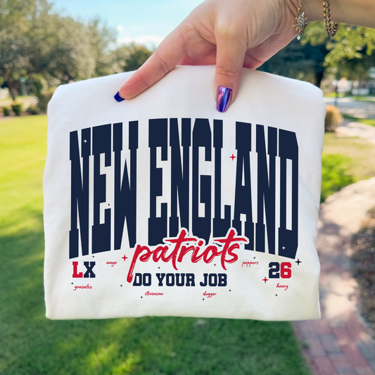 New England Patriots LX - Do Your Job Full Color DTF Transfer