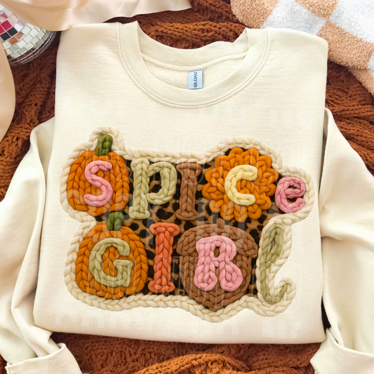 Spice Girl (Faux Yarn) Full Color DTF Transfer