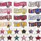 College Football (ONLY OPTIONS IN PIC 2) w/Star Sleeve Option Full Color DTF Transfer