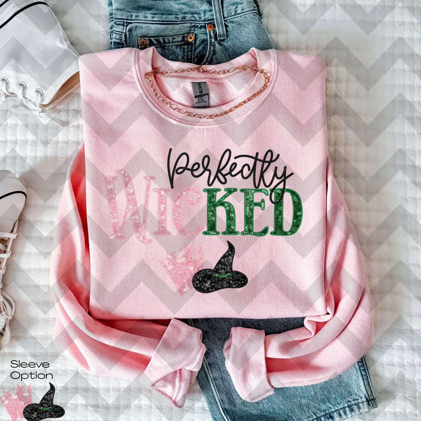 Wicked Faux Sequin (MULTI OPTION) Full Color DTF Transfer