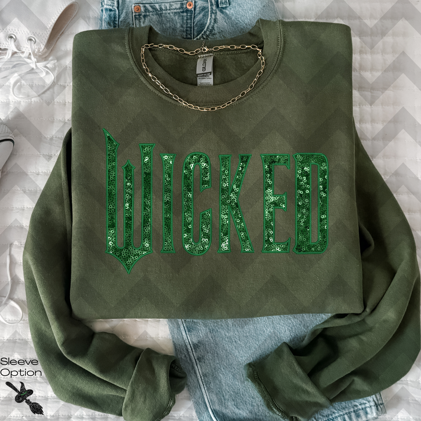 Wicked Faux Sequin (MULTI OPTION) Full Color DTF Transfer