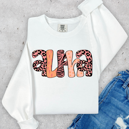 Retro Leopard/Zebra Alpha Full Color DTF Transfer