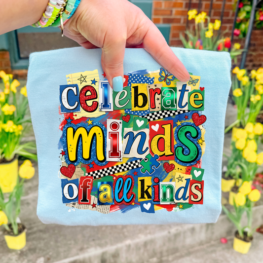 Celebrate Minds of All Kids (Scrapbook) Full Color DTF Transfer