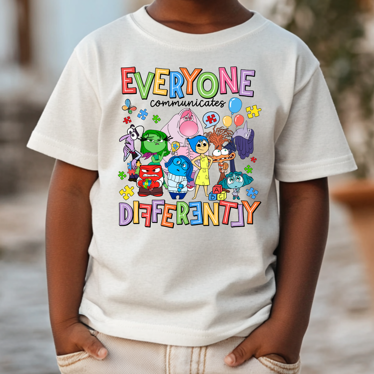 Everyone Communicates Differently Full Color DTF Transfer