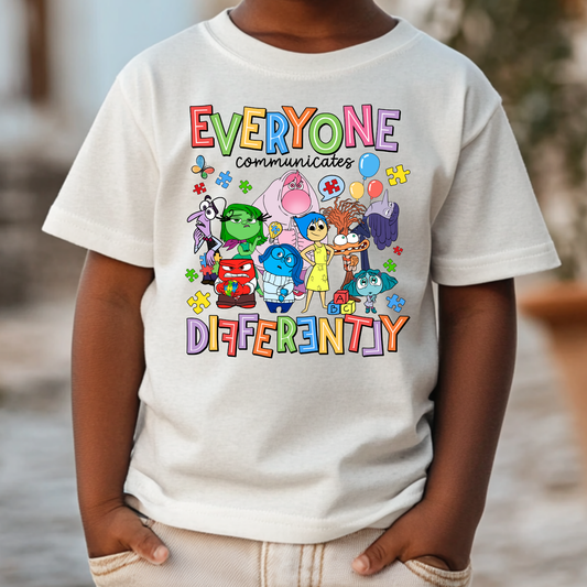 Everyone Communicates Differently Full Color DTF Transfer