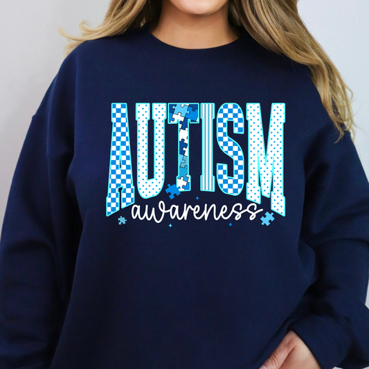 Autism Awareness Full Color DTF Transfer