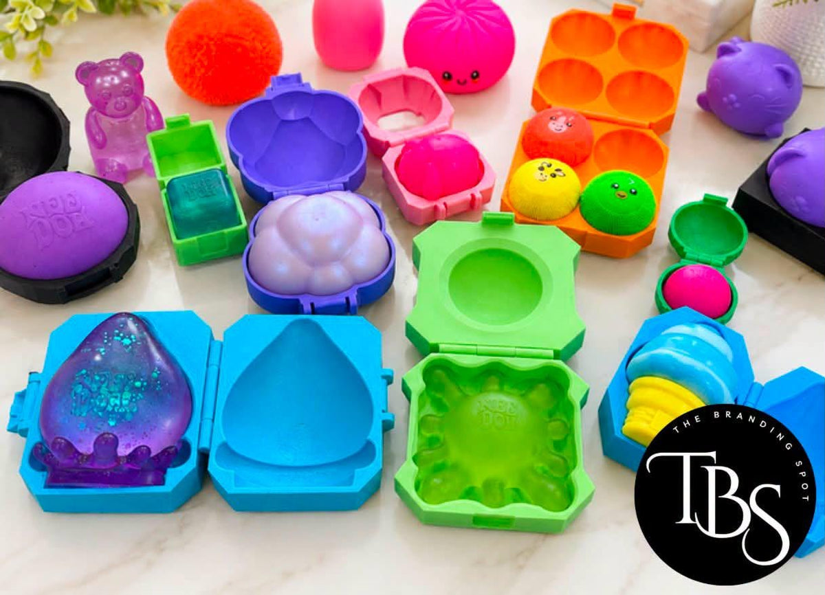 Needoh 3D Printed Protective Case | Squishy Storage Case | Travel Case | Keeps Squishies Clean & Protected | Fidget Toy