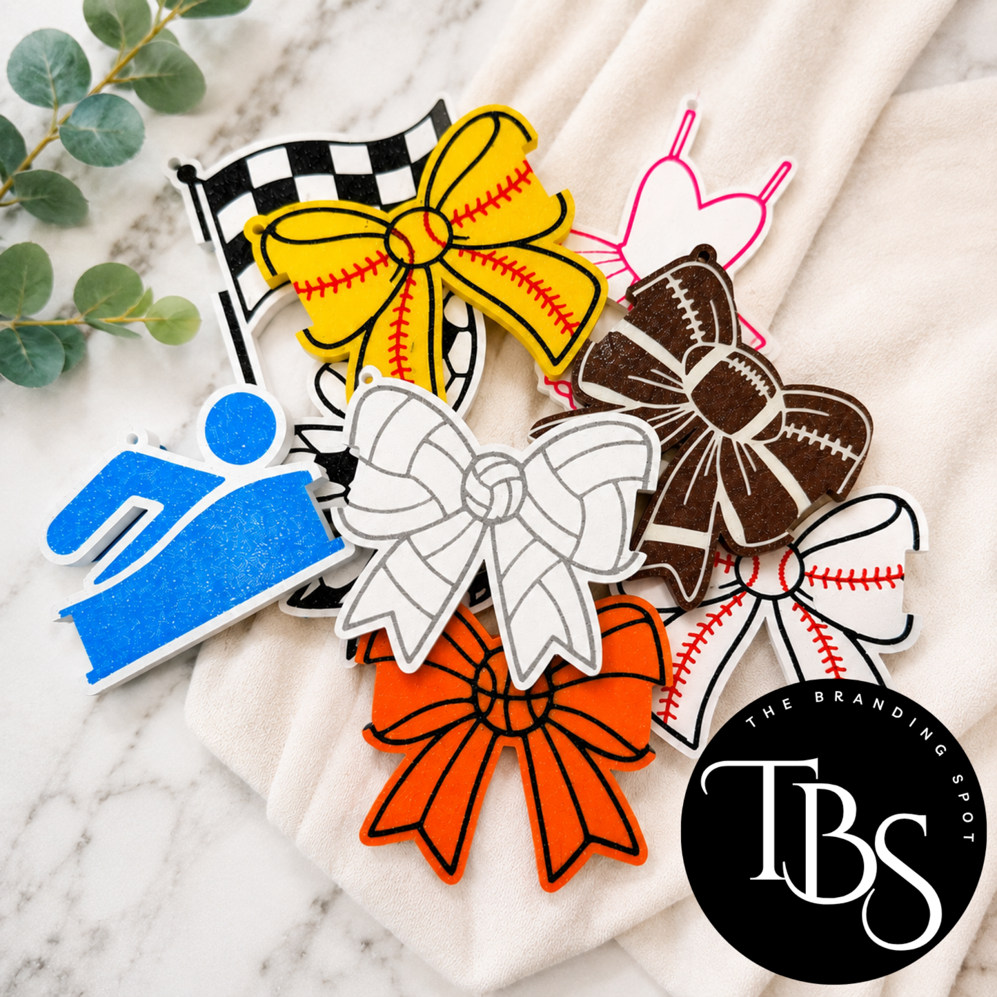 Sports Bow Hair Tie (Ponytail) Holder