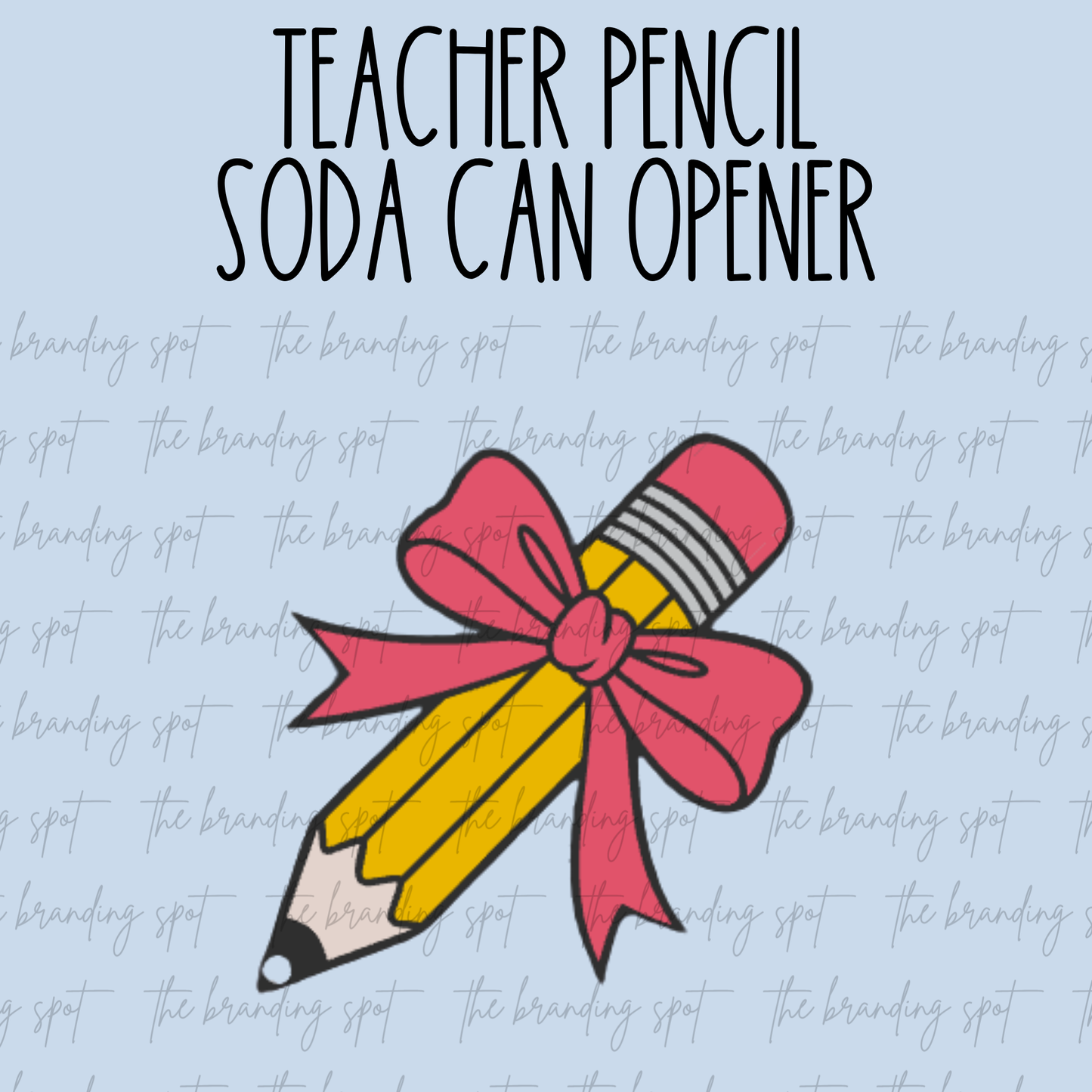 Teacher Pencil Soda Can Tab Opener Keychain