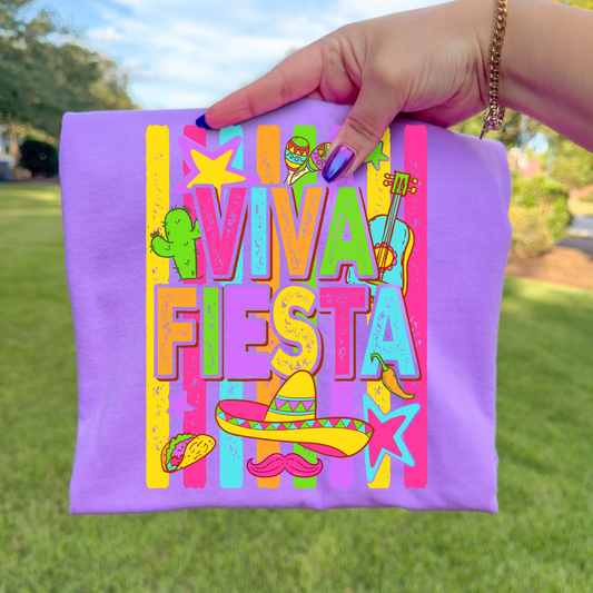 Viva Fiesta Striped (Cinco De Mayo) Full Color DTF Transfer