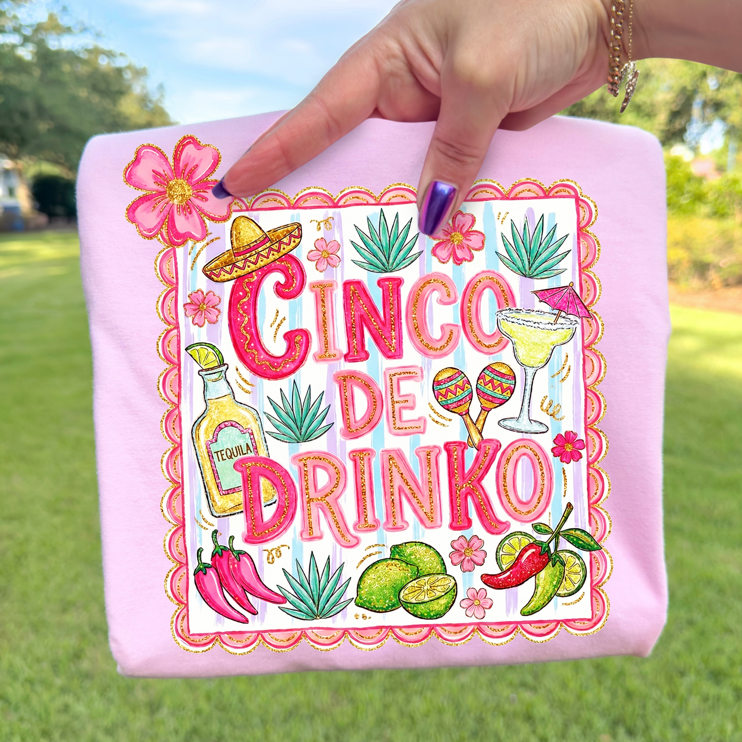Cinco De Drinko (Cinco De Mayo) Full Color DTF Transfer