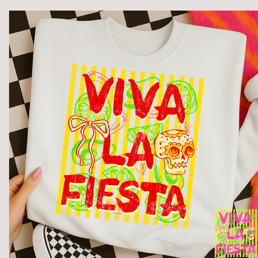Viva La Fiesta (MULTI COLOR OPTIONS) Full Color DTF Transfer