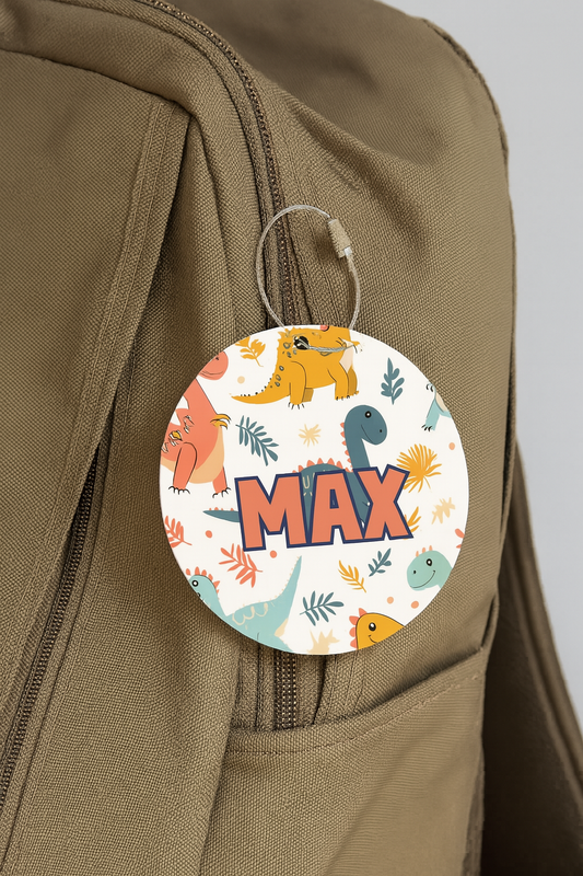3" Personalized Bag Tags (Single or Double Sided)