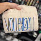 Volleyball (Hand Lettered) Embroidered Sweatshirt/T-Shirt