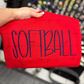 Softball (Hand Lettered) Embroidered Sweatshirt/T-Shirt