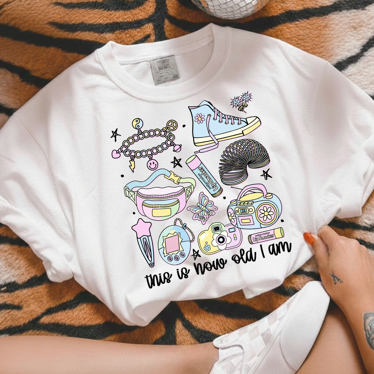 This is How Old I Am Full Color DTF Transfer