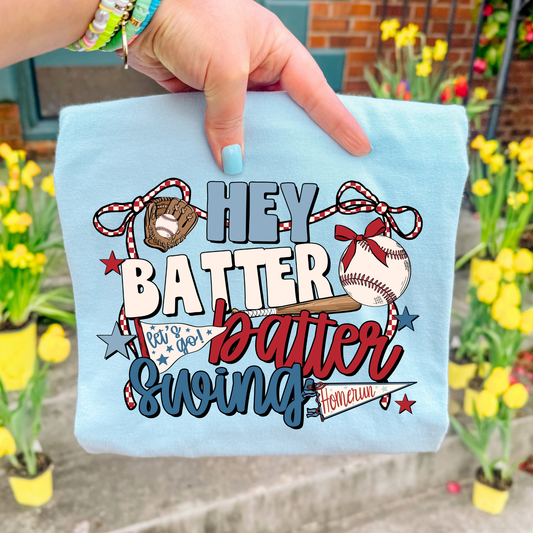 Hey Batter Batter Swing Full Color DTF Transfer