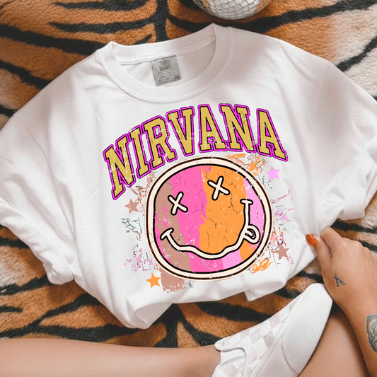 Nirvana Smiley Full Color DTF Transfer