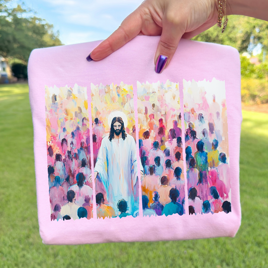 Jesus Watercolor Full Color DTF Transfer