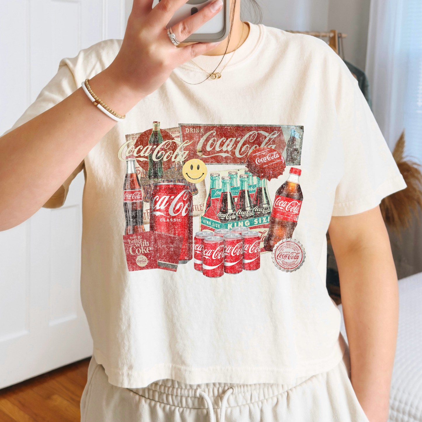 Coke Retro Collage Full Color DTF Transfer