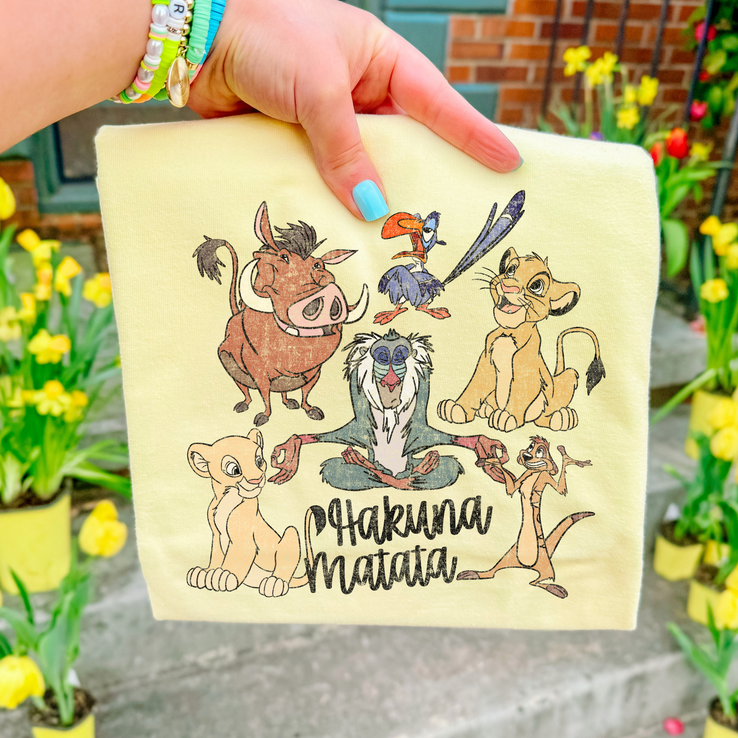 Hakuna Matata Lion King (Grunge) Full Color DTF Transfer