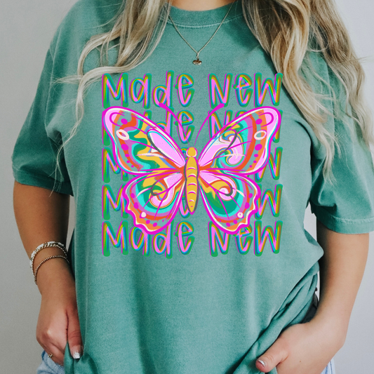 Made New Butterfly Full Color DTF Transfer