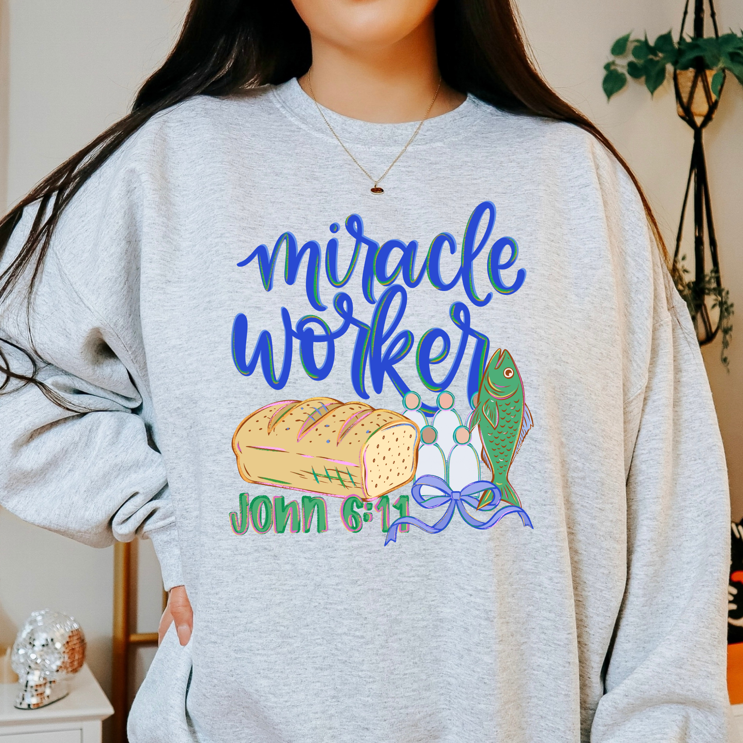 Miracle Worker John 6:11 Full Color DTF Transfer