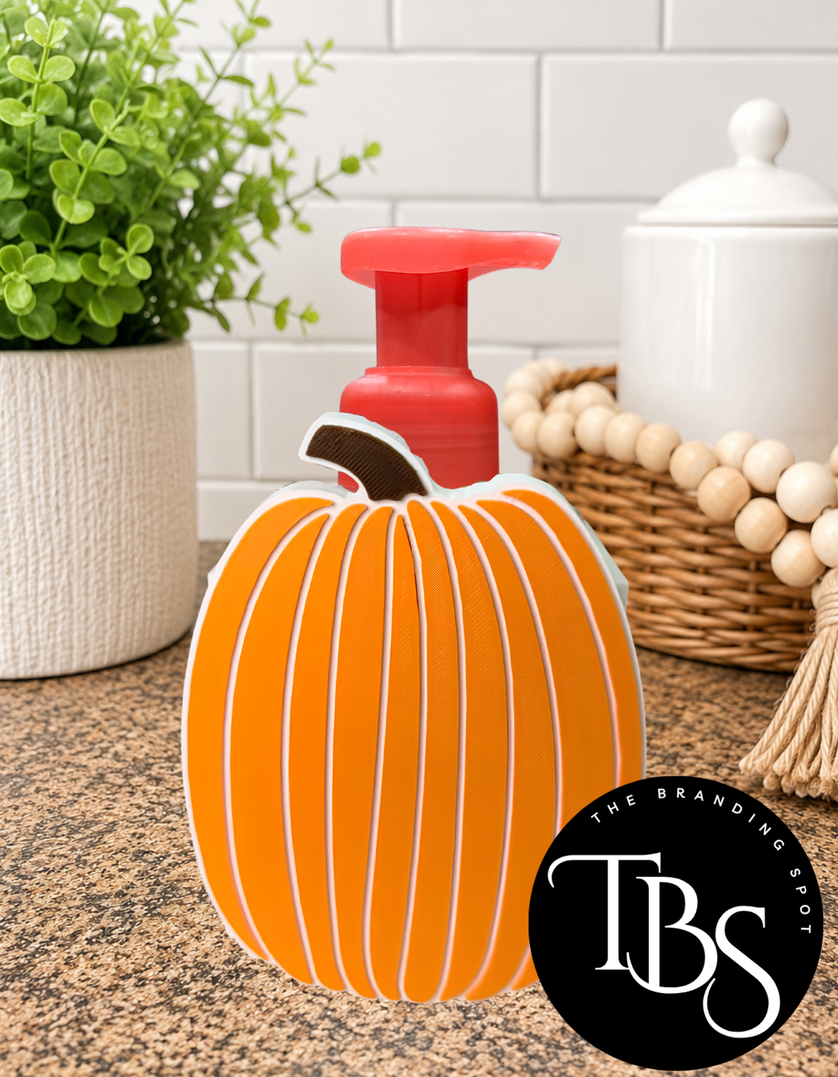 Pumpkin Interchangeable Soap Holder (Multi Soap Bottle Options)
