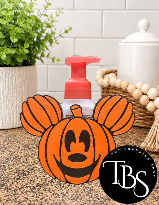 Mouse Pumpkin Interchangeable Soap Holder (Multi Soap Bottle Options)