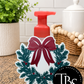 Christmas Wreath Interchangeable Soap Holder (Multi Soap Bottle Options)