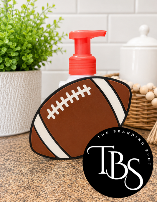 Football Interchangeable Soap Holder (Multi Soap Bottle Options)