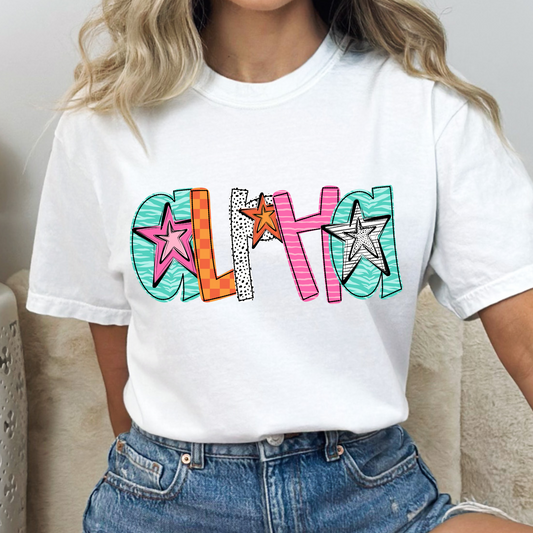 Cosmic Stardust Alpha Full Color DTF Transfer